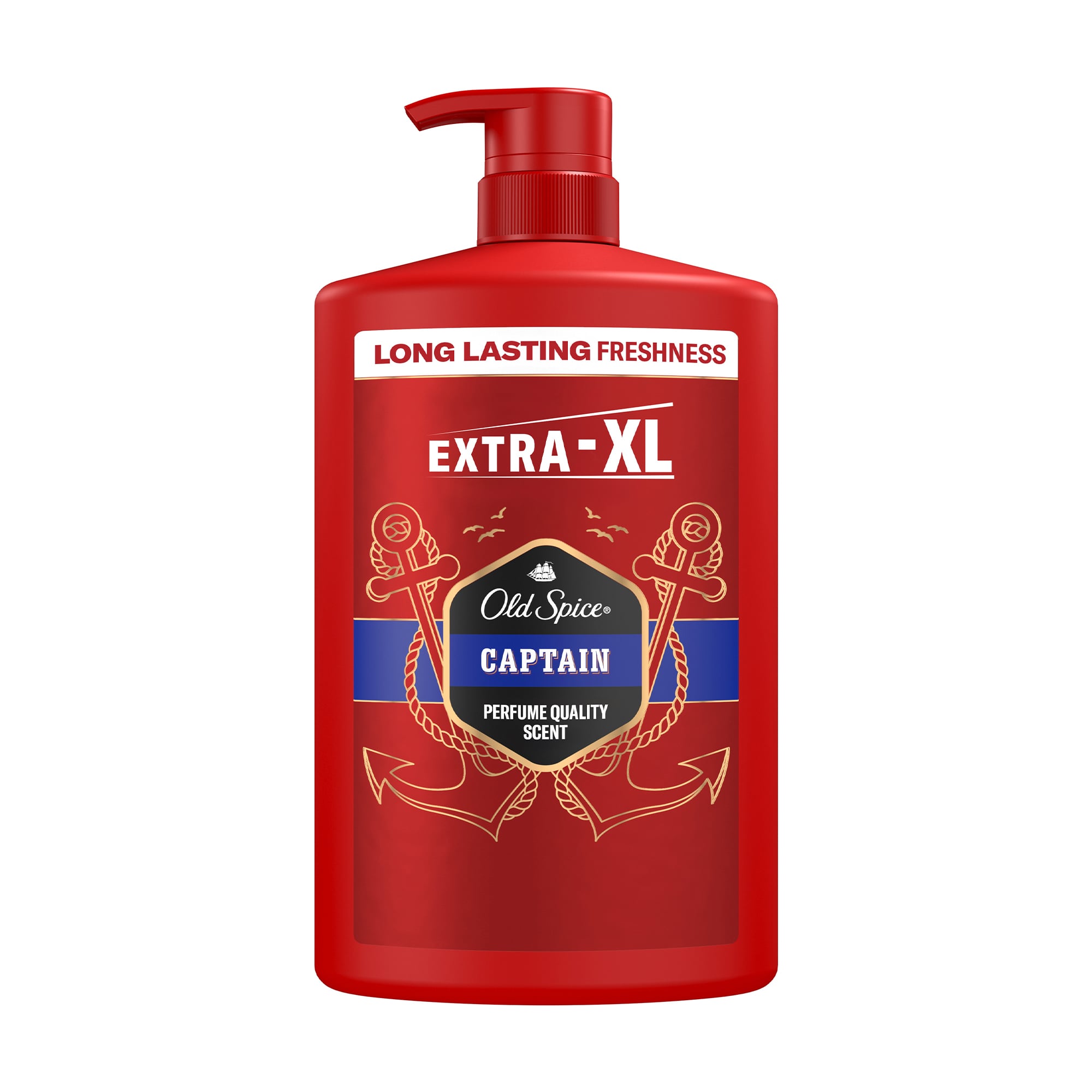 Чоловічий гель-шампунь для душу 3 в 1 OLD SPICE Captain, 1 л